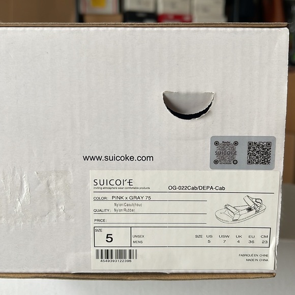 Suicoke Depa-Cab Sandals Pink/Grey - Picture 9 of 9